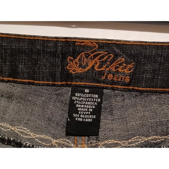 Kikit Women's Jeans Size 6 30x30 Midrise Dark Wash Bootcut Denim - Picture 3 of 5